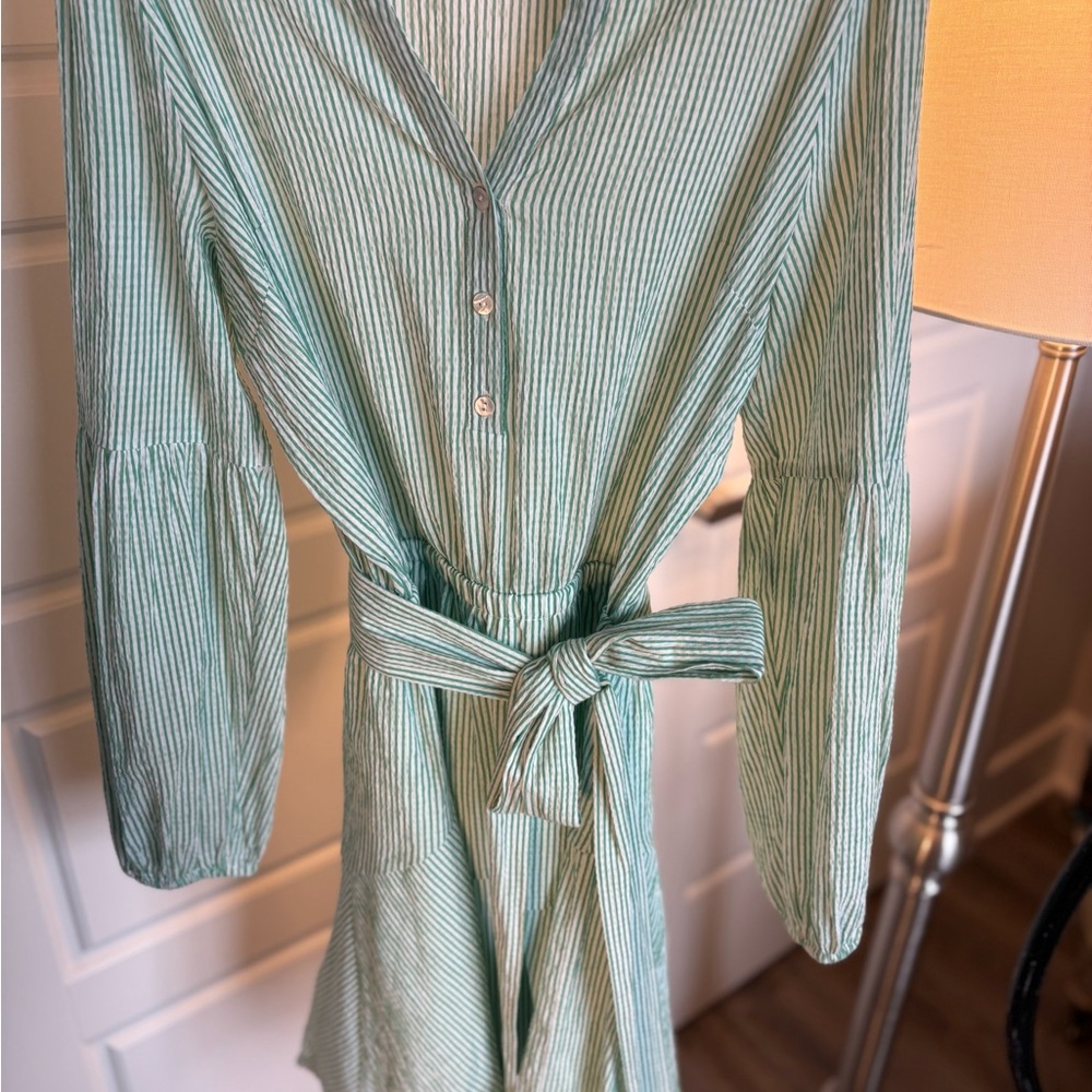 Lilly Pulitzer Mint Striped Long Sleeve Dress